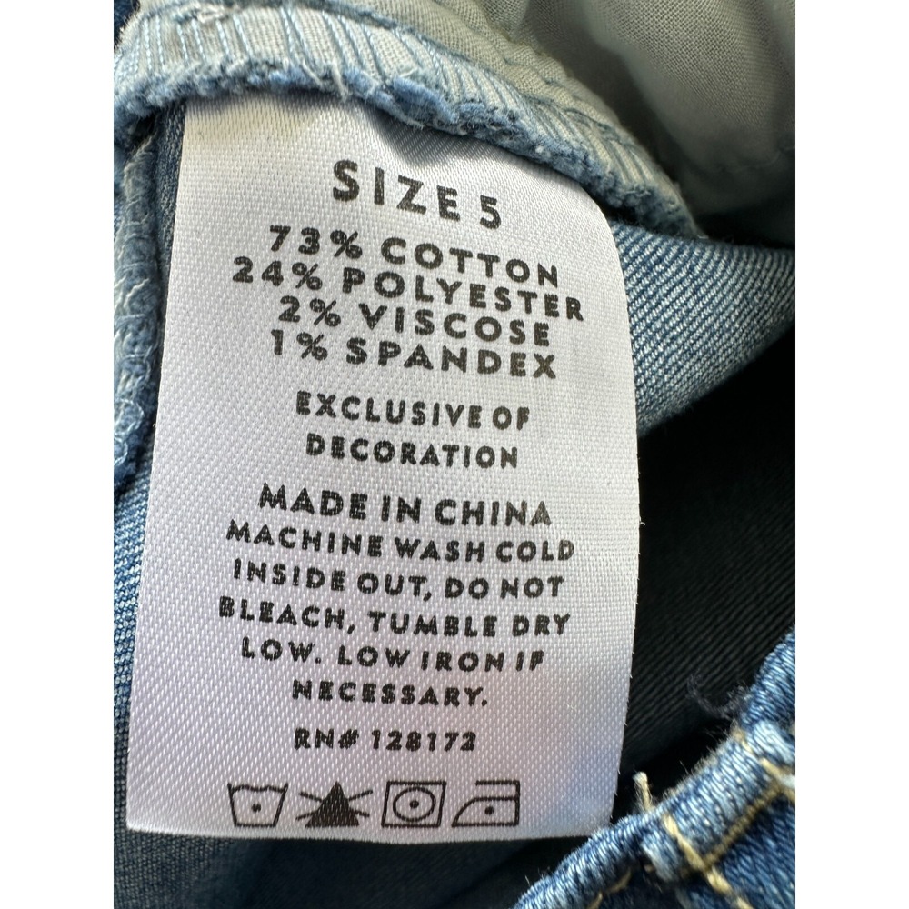 Blue Jam High rise Skinny distressed jeans Women's Size 5 -New! - Picture 9 of 9